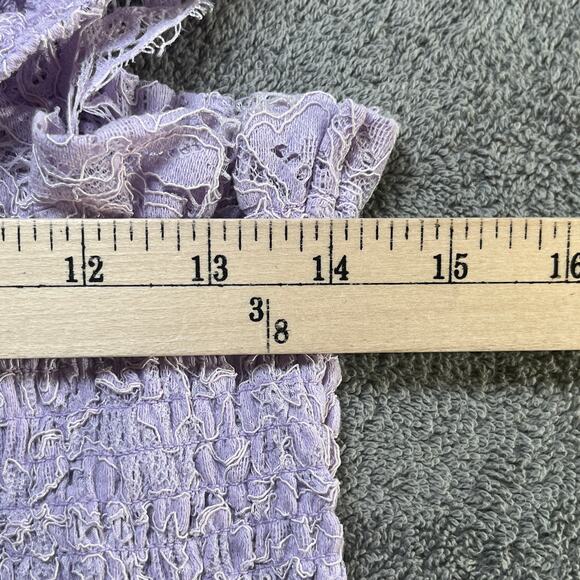 Altar'd State Trystyn Dress Women Small Purple Lace Fit & Flare Midi Tiered Boho - Picture 10 of 10